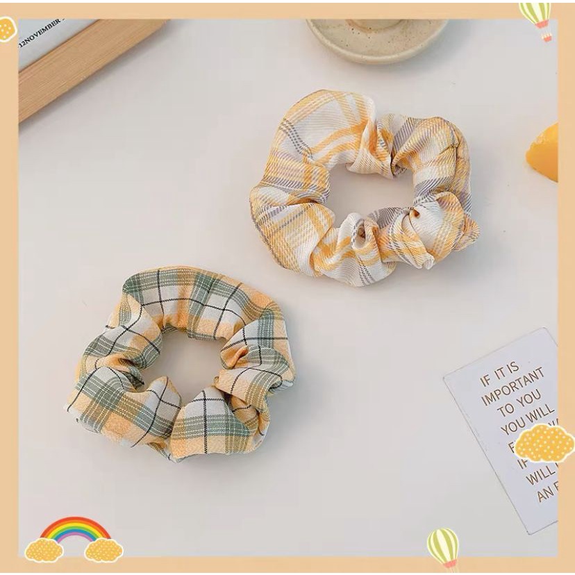 Dây buộc tóc cỡ lớn thiết kế đơn giản dễ thương cho nữ