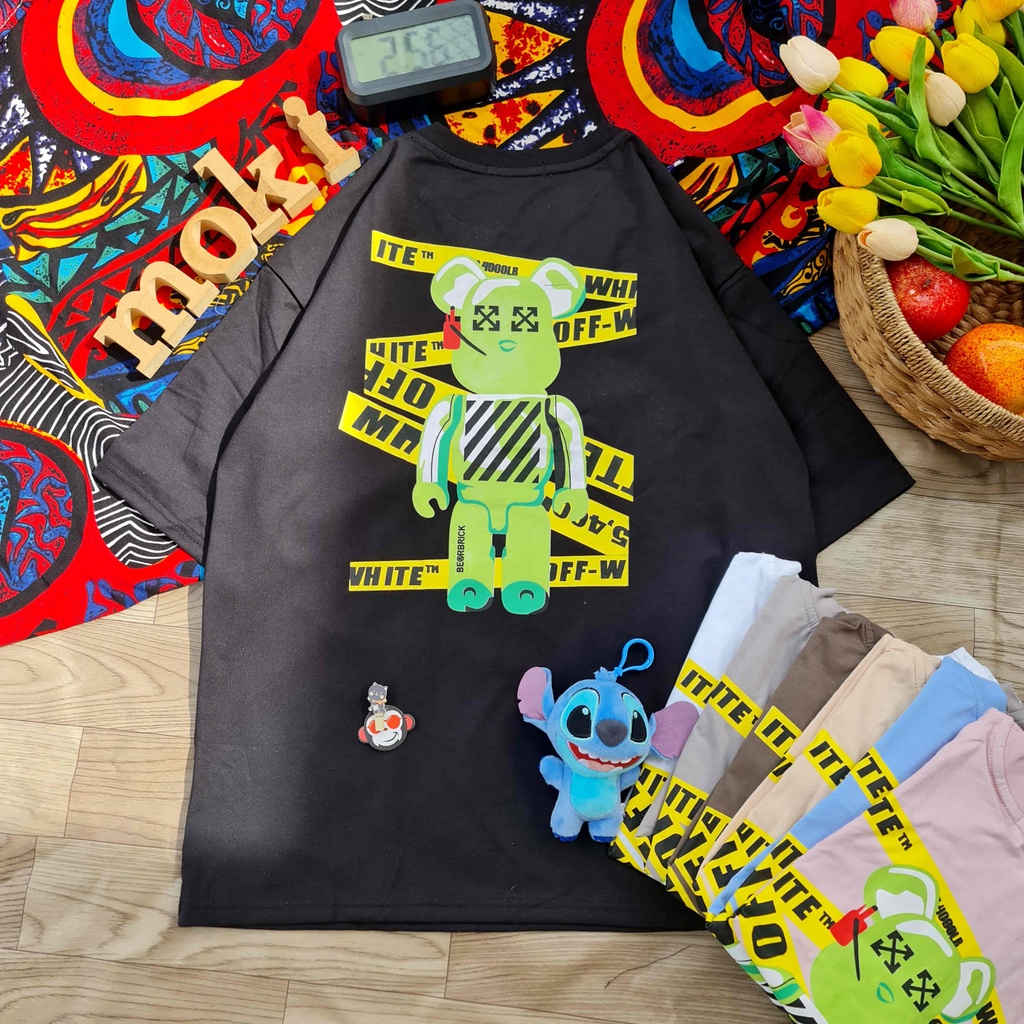 Áo phông áo thun nam nữ tay lỡ from rộng freesize chất cotton thoáng mát kaws chữ mokishop