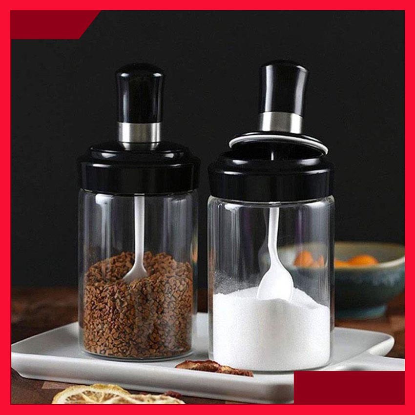 Lọ Đựng Gia Vị Kèm Thìa Cực Xịn Và Bình Xịt Dầu Ăn Nồi Chiên Không Dầu | BigBuy360 - bigbuy360.vn