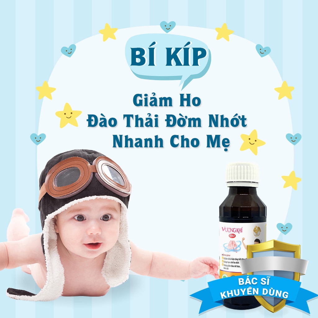 Cao lỏng vượng khí gold Siro ho cho bé Giúp bổ phế giảm ho loãng đờm làm ấm hô hấp giảm đau rát họng Lọ 100ml