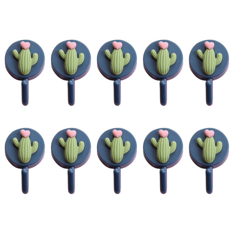 Set 10 Móc Treo Áo Khoác Họa Tiết Hoạt Hình Dễ Thương Sắp Xếp Gọn Gàng Trang Trí Nhà Tắm