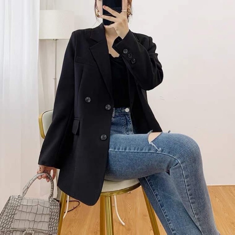 Áo khoắc Blazer phong cách hàn quốc [ÁO VÉT SANG CHẢNH] | BigBuy360 - bigbuy360.vn