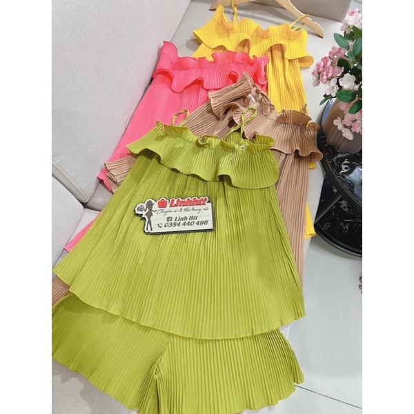 SET XẾP LY 2 DÂY BÈO RỚT VAI FREESIZE