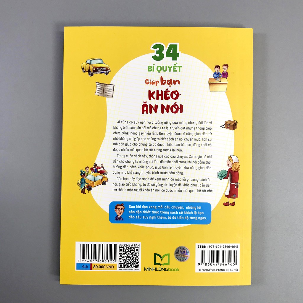 Sách 34 Bí Quyết Giúp Bạn Khéo Ăn Nói - Lời Nhắn Nhủ Từ Carnegie Dành Cho Thanh Thiếu Niên