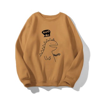 Áo sweater unisex in (35-68kg). 6-khủng long - hug me