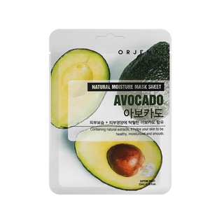 MẶT NẠ TINH CHẤT QUẢ BƠ ORJENA  chống lão hóa Natural Moisture Mask Sheet - Avocado