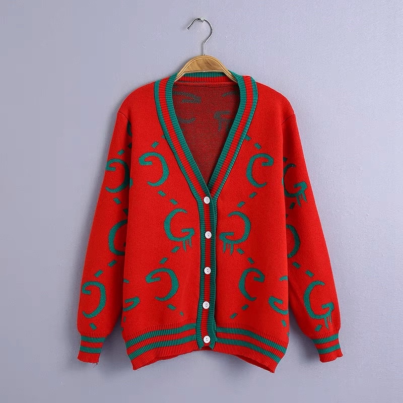 Áo khoác len cardigan cổ tim họa tiết mẫu mới