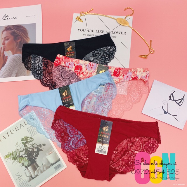 [ẢNH THẬT] -[VÒNG 3 DƯỚI 100C] - QUẦN SU PHỐI REN - QUẦN LÓT NỮ THUN LẠNH - QUẦN LÓT REN THUN LẠNH | BigBuy360 - bigbuy360.vn
