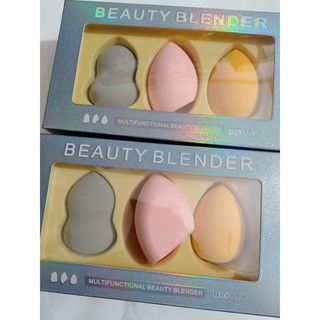 Set 3 Mút Trang Điểm WodWod Multifunctional Beauty Blender giúp bạn đánh kem nền một cách hoàn hảo