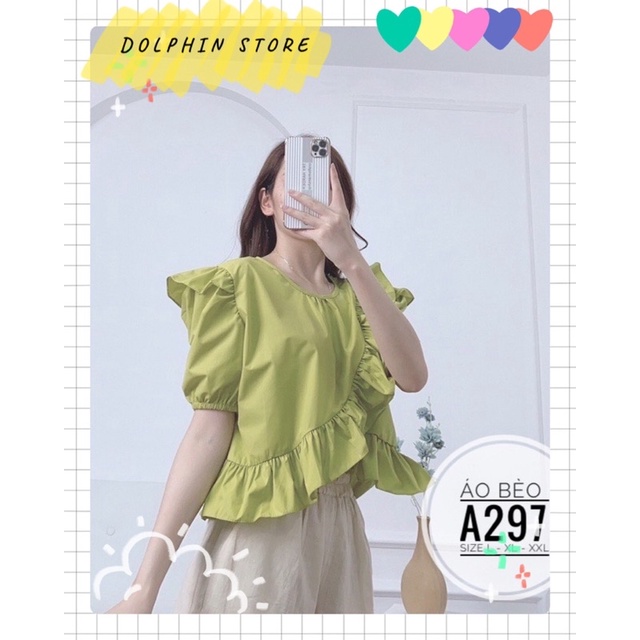 BIGSIZE Áo babydoll tay ngắn bigsize