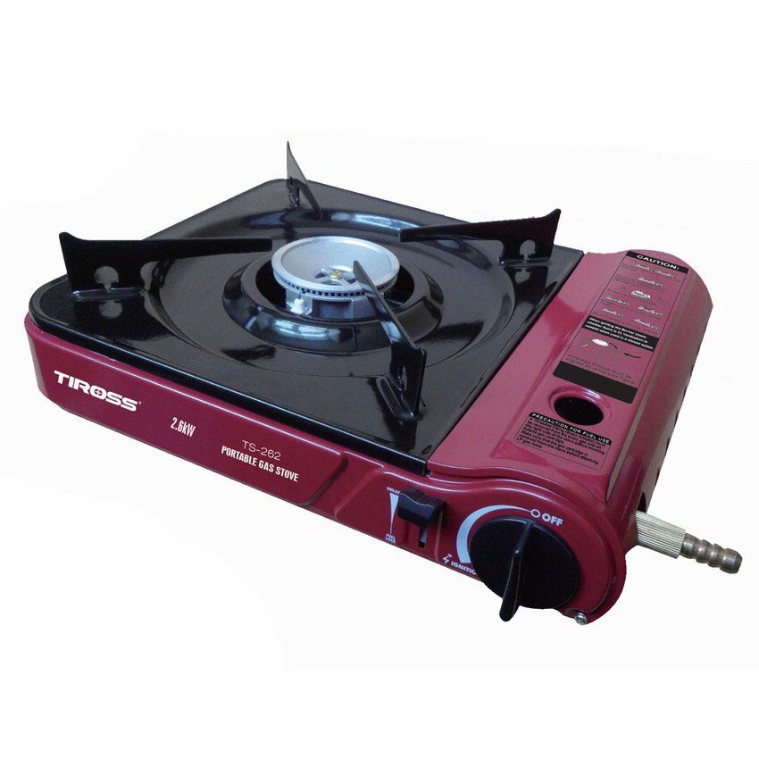 Bếp gas du lịch (dùng cả bình gas du lịch và bình to thông thường) Tiross TS262