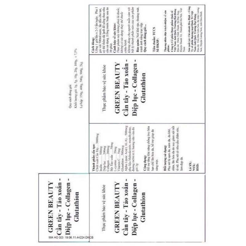 Nước ép cần tây GREEN BEAUTY hộp 32 gói | BigBuy360 - bigbuy360.vn