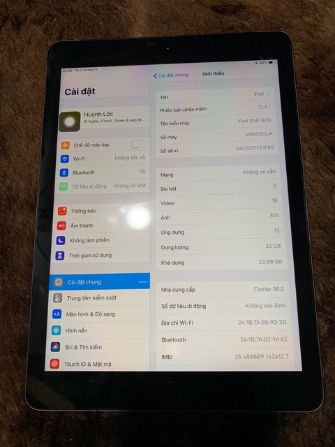 iPad 9,7inch 32GB 2018 4G + Wifi (Like New)