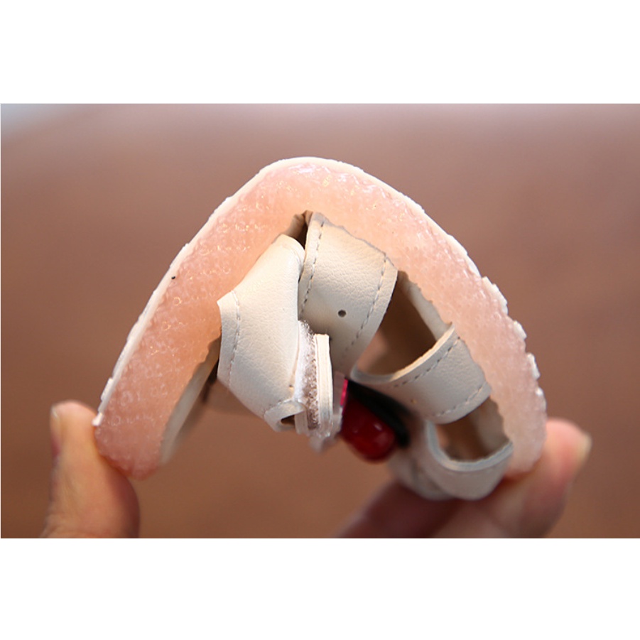 giày búp bê cao cấp cho bé gái 6-36 tháng. Giày quai dán da mềm đẹp cho bé gái tập đi. Dép quai hậu. baby link