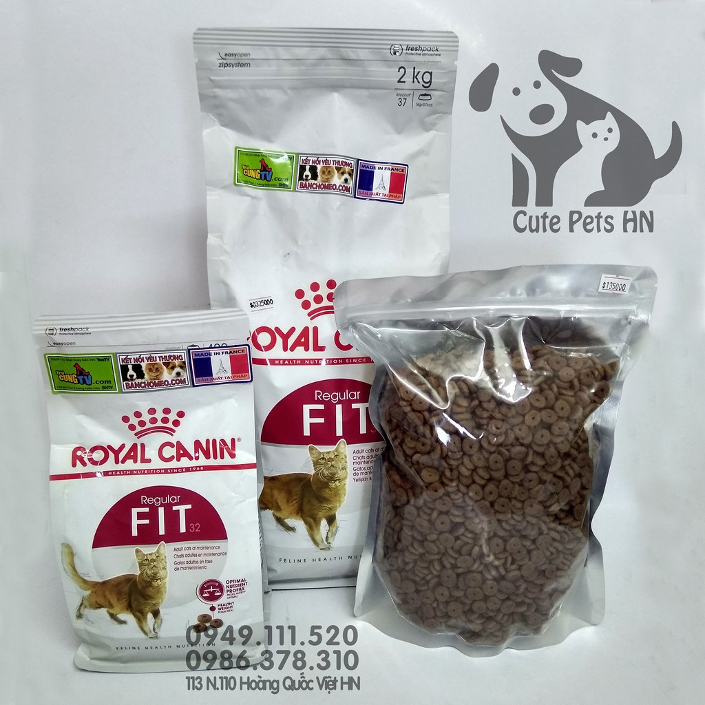 [ Hàng Hot ] Thức ăn cho mèo trưởng thành Royal Canin Fit 32 1kg - CutePets Phụ kiện chó mèo Pet shop Hà Nội