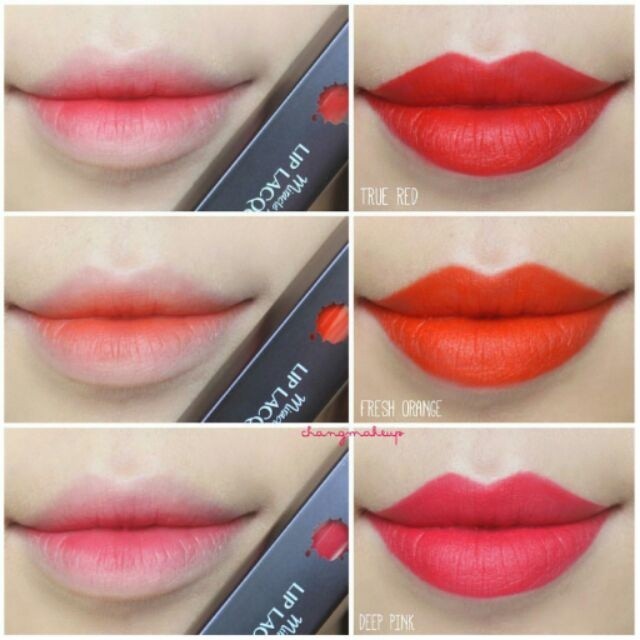 Son Miracle Apo Lip Lacquer Matte True Red màu Đỏ rực 3ml | BigBuy360 - bigbuy360.vn