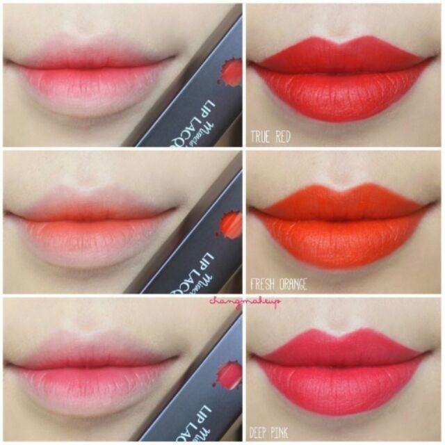 Son Miracle Apo Lip Lacquer Matte Fresh Orange cam tươi 3ml