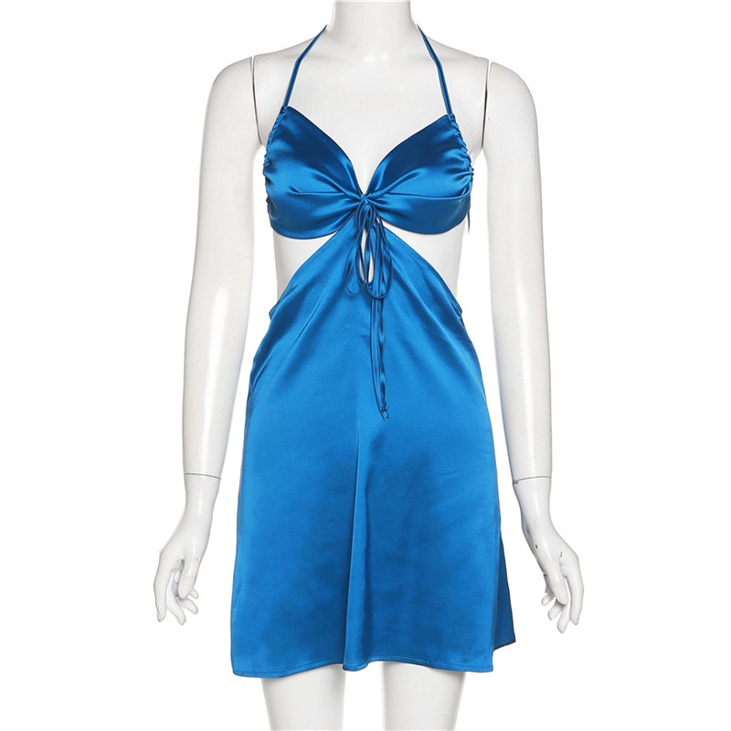 DUNEA Đầm Cổ Yếm Hở Lưng Gợi Cảm Cho Nữ