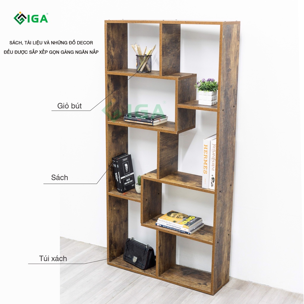 Kệ sách đa tầng, kệ gỗ cháy thương hiệu GP42.08
