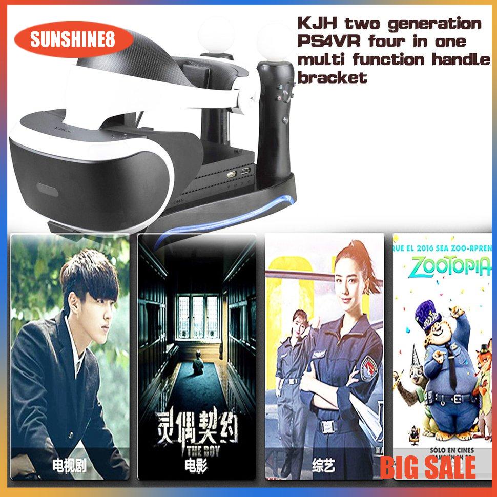 【SUN】Charger Charging Dock Station Stand Cradle for Sony PS4-VR Game Controller
