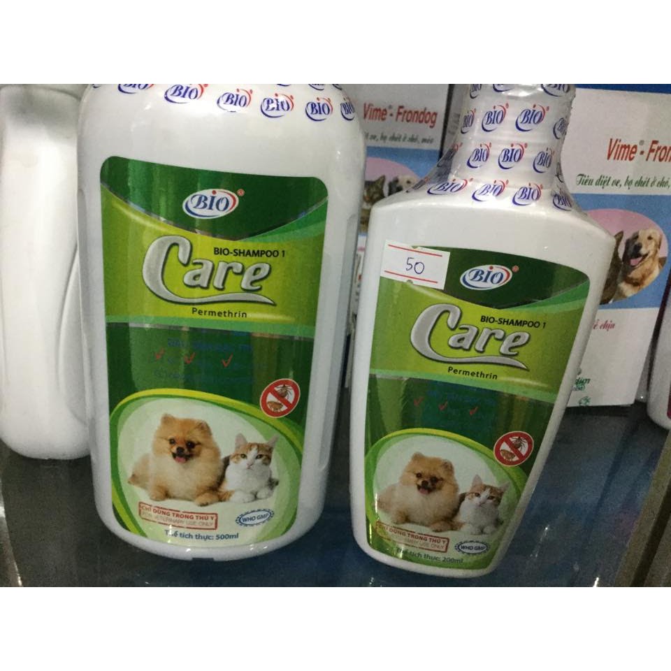 Sữa tắm trị ve rận, bọ chét cho chó mèo - Bio Care Hiệu Quả &amp; Giúp Mượt Lông