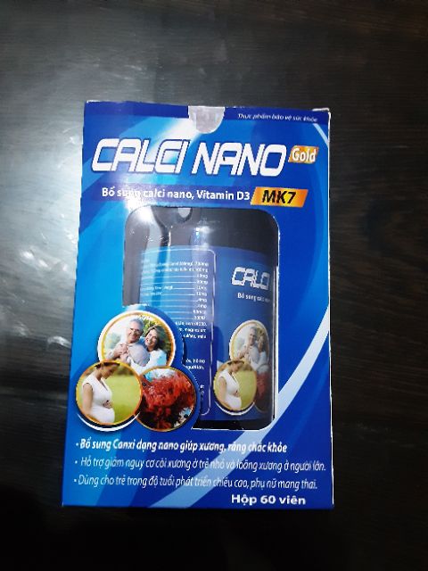 Canxi nano gold ( bổ sung calci nano ,vtmd,MK7)