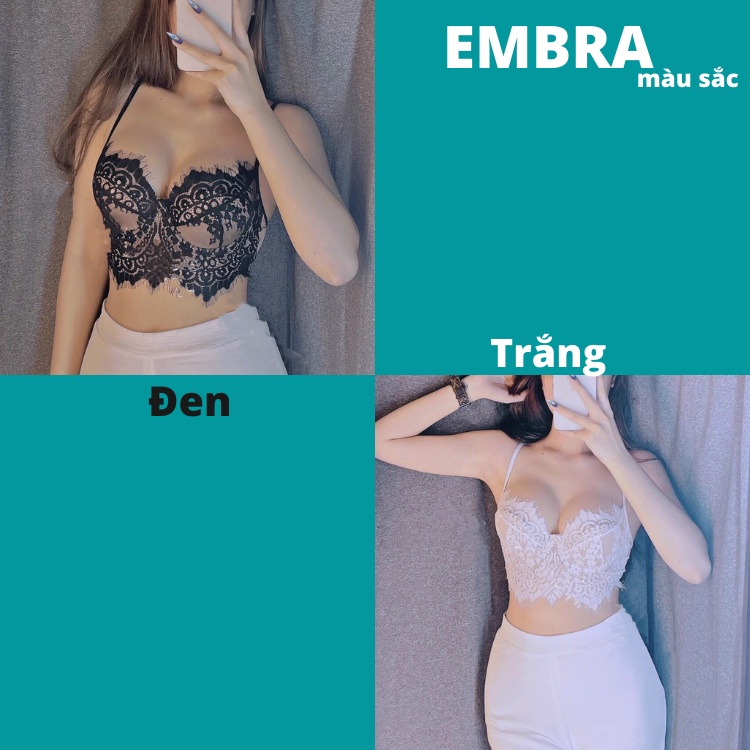 áo Bra ren hoa mỏng họa tiết hoa EBALB13