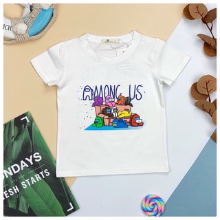 Áo BT, BG Among Us. Size 9-14 (26-40kg). Thương hiệu Litibaby. Chất cotton mềm mịn mát. Vải đanh, bền. Hình in sắc nét.
