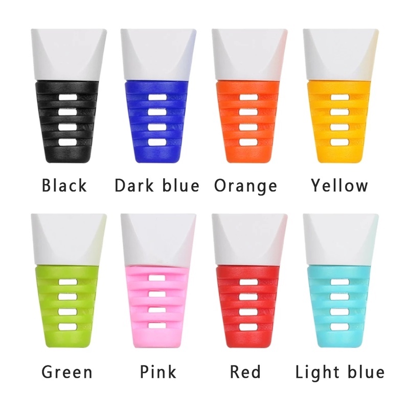 1 Cặp Vỏ Bọc Bảo Vệ Dây Cáp Co Giãn Nhiều Màu Cho IPhone Android