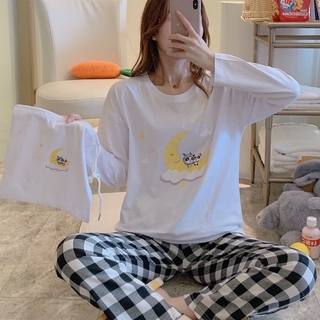 Bộ Pijama Dài Tay Size Lớn Cho Nữ