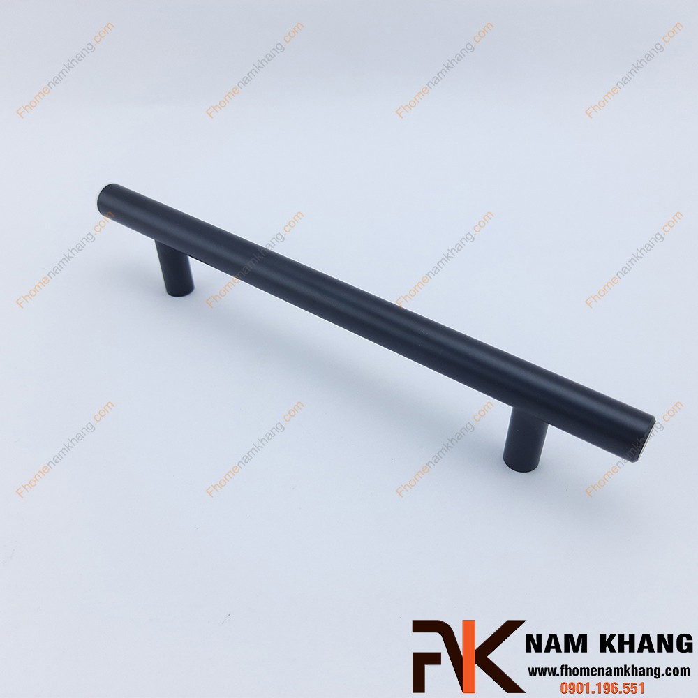 Tay nắm tủ dạng thanh tròn màu đen NK238