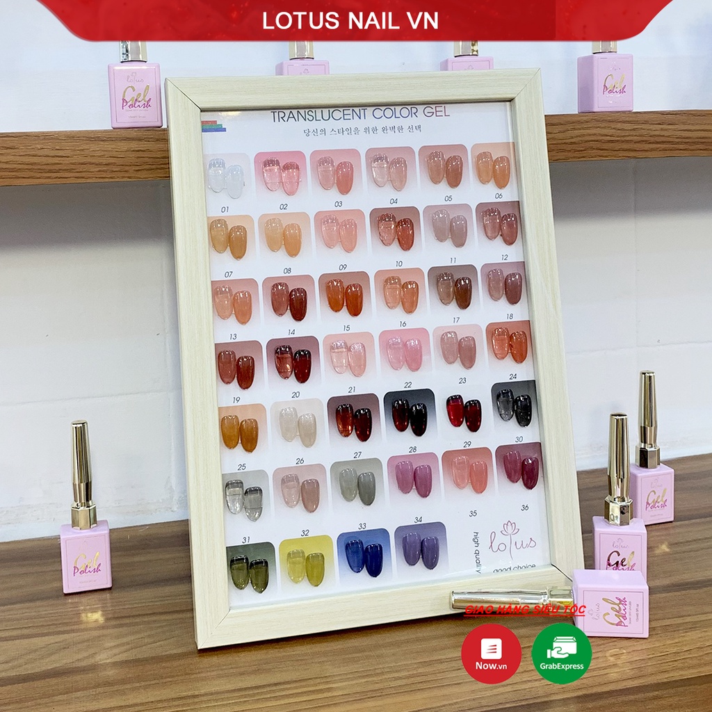 [Mã 257FMCGSALE giảm 7% đơn 500K] Sơn gel thạch Lotus phong cách Hàn Quốc cao cấp