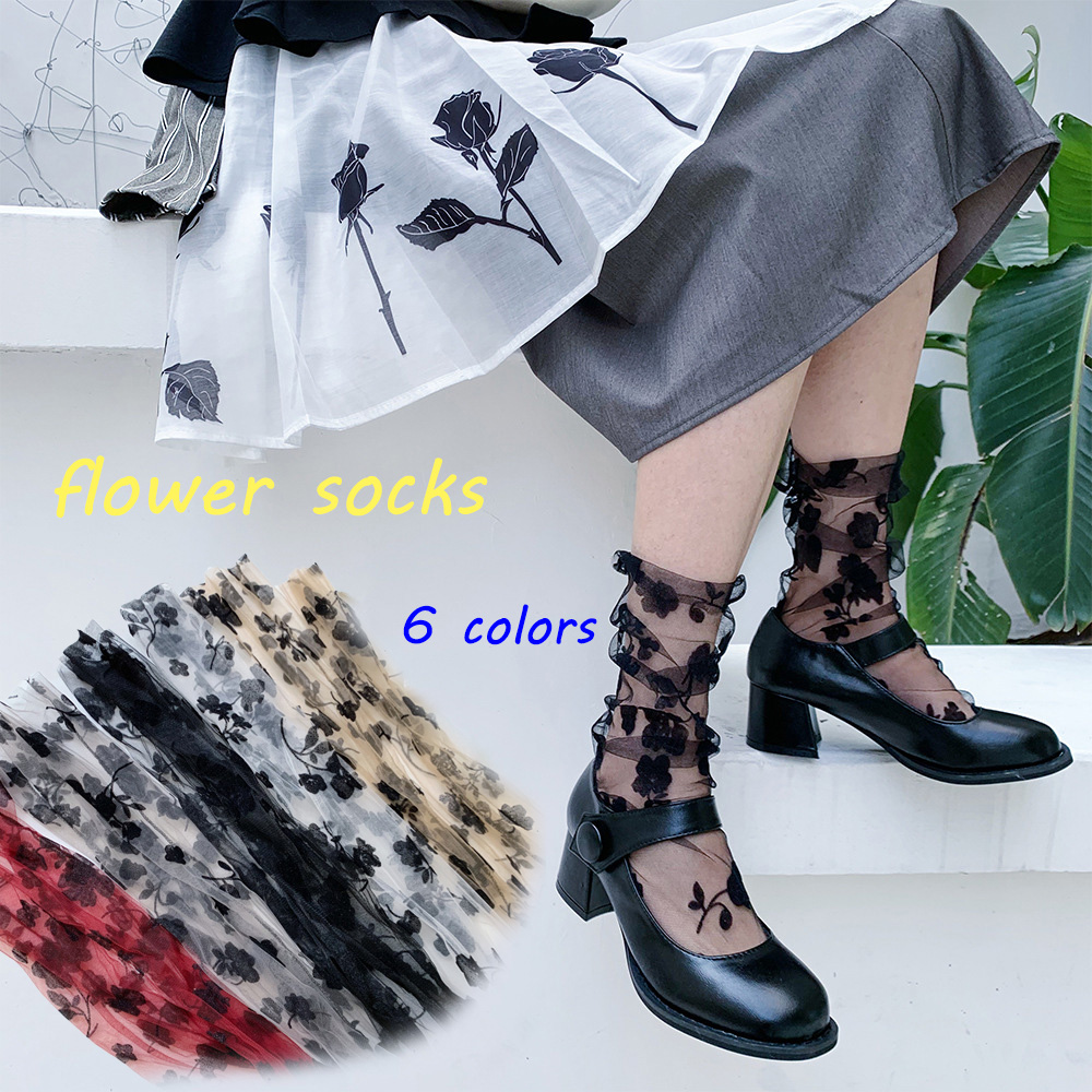 Tất Voan Trong Suốt Siêu Mỏng Nhiều Màu Cho Nữ