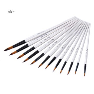 Set 12 Cọ Vẽ Màu Nước Chuyên Nghiệp