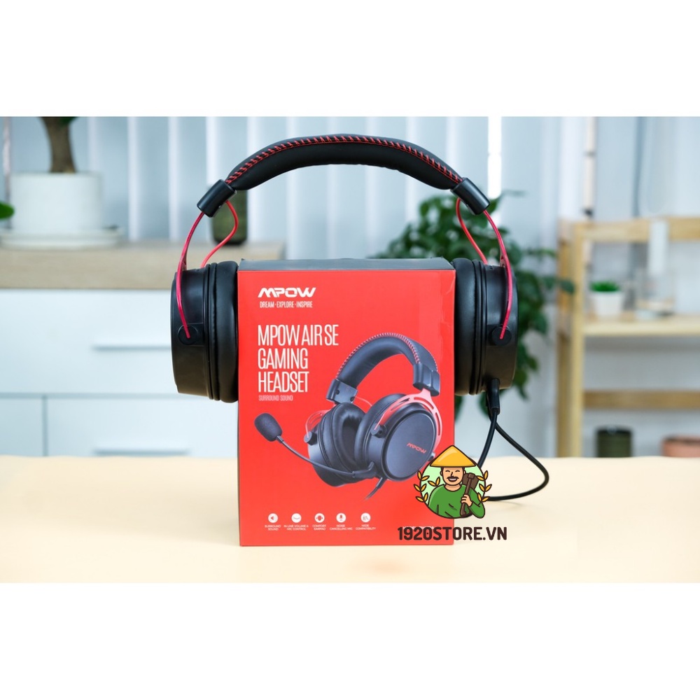 Tai Nghe Gaming MPOW Air SE BH439A Âm Thanh Vòm 360 Độ, Bass Tăng Cường, Mic Chống Ồn - BH 24 Tháng