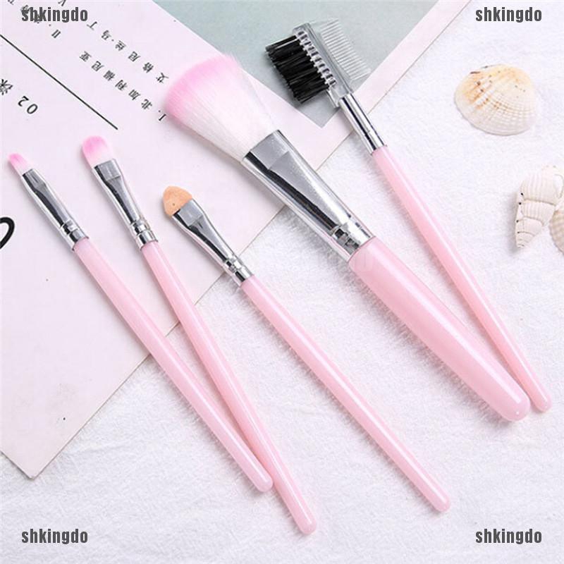 [Hàng mới về] Set 5 cọ chuyên dụng trang điểm chất lượng cao đa năng