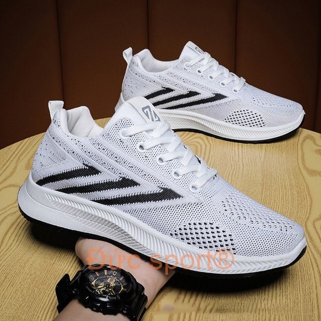 Giày Thể Thao Nam Tập Gym Chạy Bộ Thể Dục Đức Sport giày sneaker nam hàn quốc cổ thấp 2 màu đen trắng G685