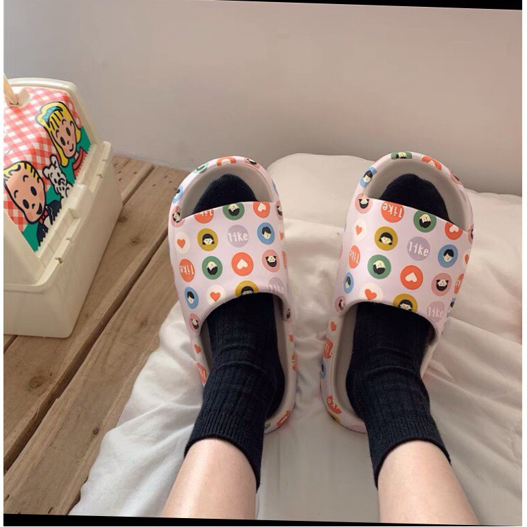 Dép nữ đế bánh mỳ quai ngang chữ LIKE