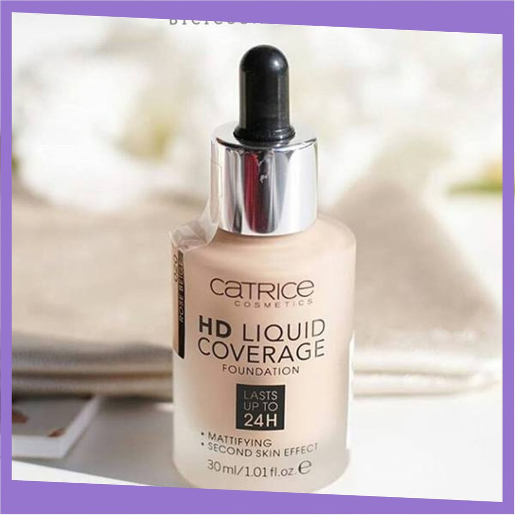 Kem nền kiềm dầu Catrice HD 24h Liquid Coverage Foundation che phủ tốt - Shopee Trợ Giá