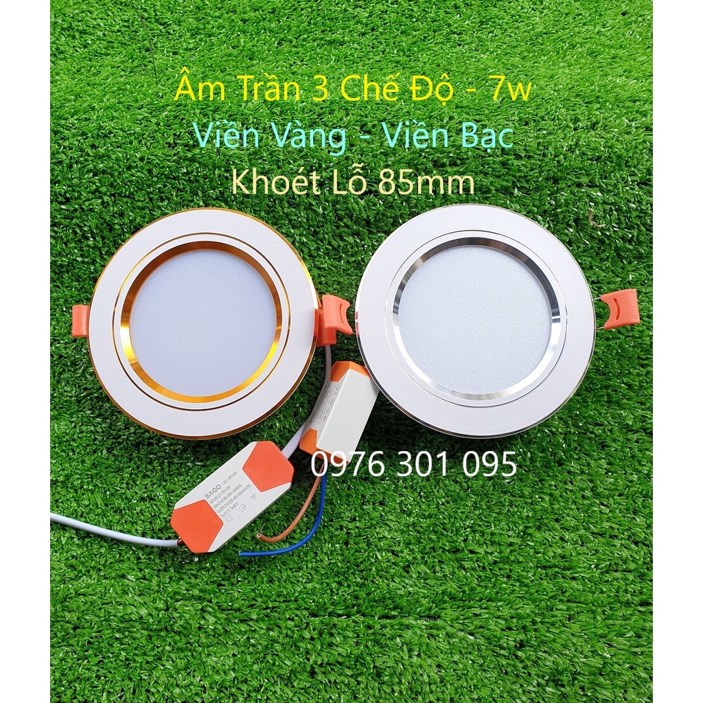 Đèn Led Âm Trần 6w 9w 12w 18w Siêu Mỏng, Ánh sáng Trắng - Vàng, bảo hành 1 năm