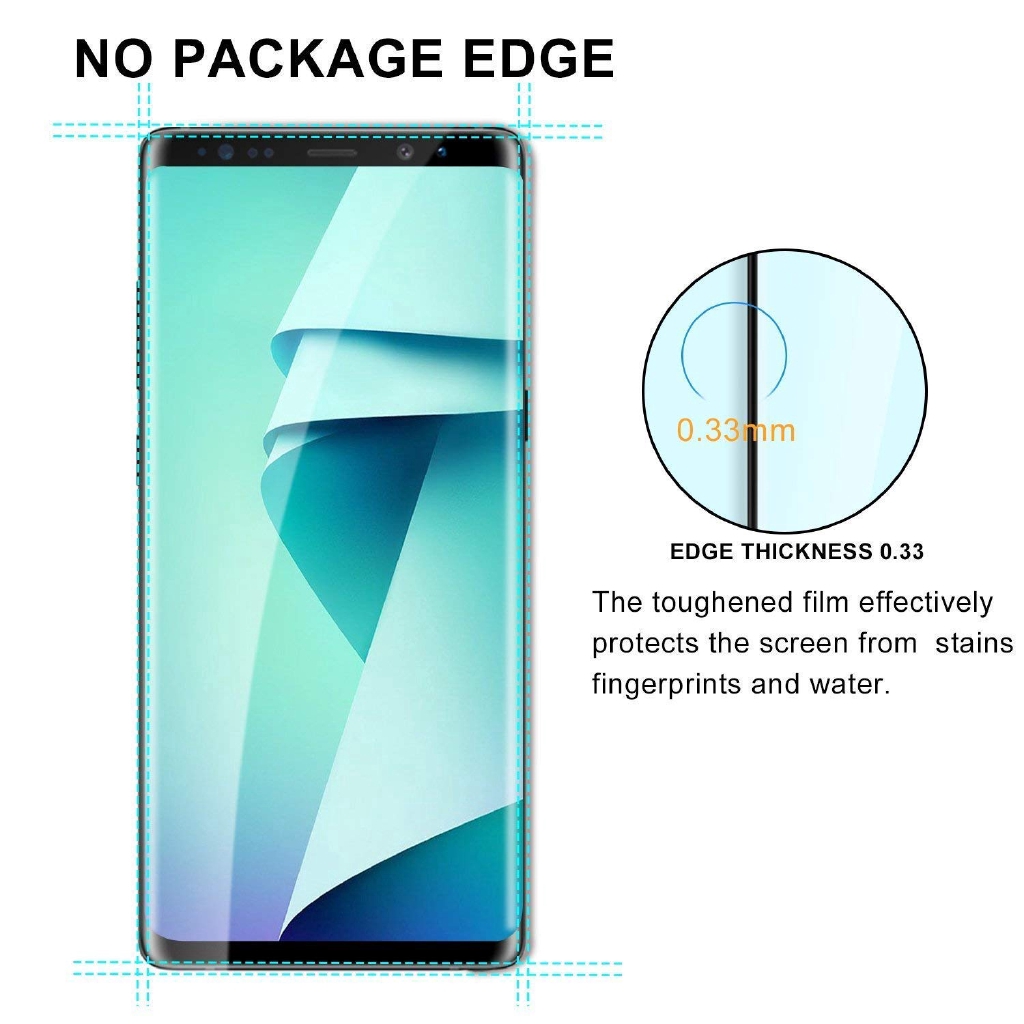 Set 2 Miếng Dán Cường Lực Bảo Vệ Màn Hình Dành Cho Samsung Note 9 3d