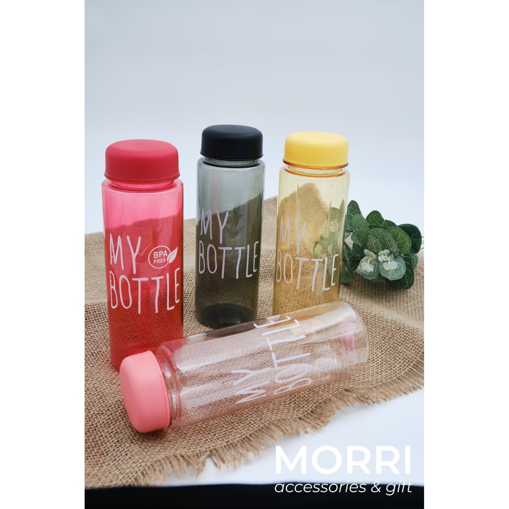 Bình Đựng Nước Màu Trong Suốt In Chữ MY BOTTLE
