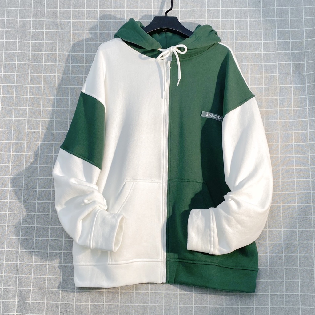 Áo Khoác Hoodie Form Rộng Phối Zip Unisex BOA NỈ Bông  - Tuni Store