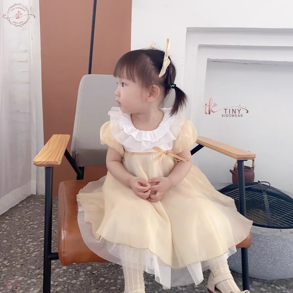 Váy Đầm Voan Công Chúa, Váy Sinh Nhật, Chụp Hình Cho Bé Gái Từ 10-18kg [V5]