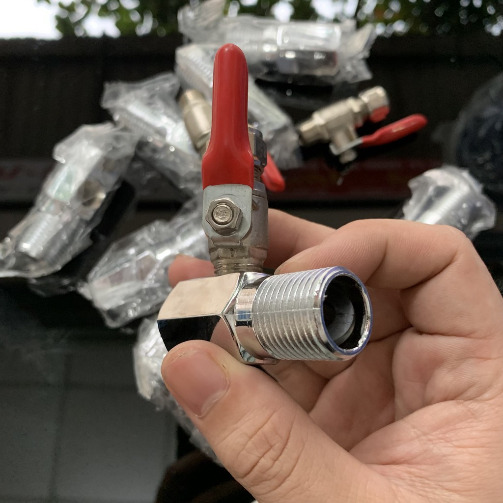 Khẩu khóa inox máy lọc nước, van chia nước đầu vào cho máy lọc nước