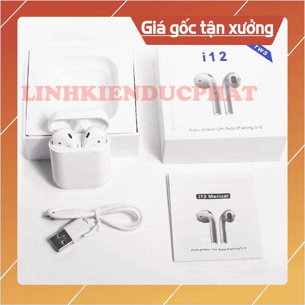 TAI NGHE BLUETOOTH I12 chuyên dụng hơn như AirPods ÂM THANH TRUNG THỰC