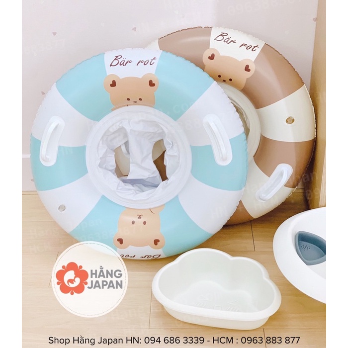 Phao ngồi cho bé Bar-rot hình gấu
