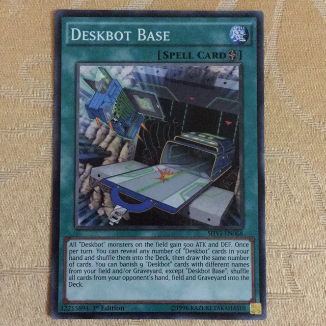 Thẻ bài Yugioh - Deskbot Base (Real Card)
