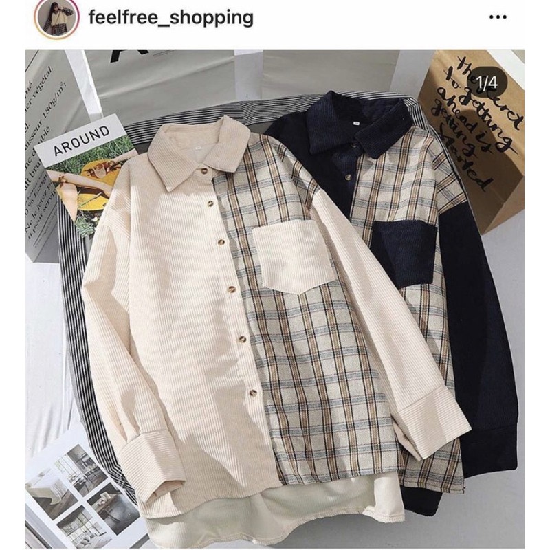 Áo sơ mi đen hàn quốc size L 2020 (im.quyn308)