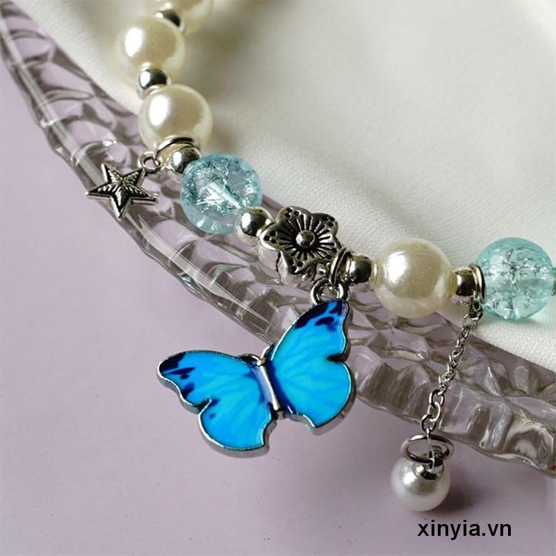 Vòng Tay Pha Lê Hình Hoa Pop Cá Tính Cho Nữ